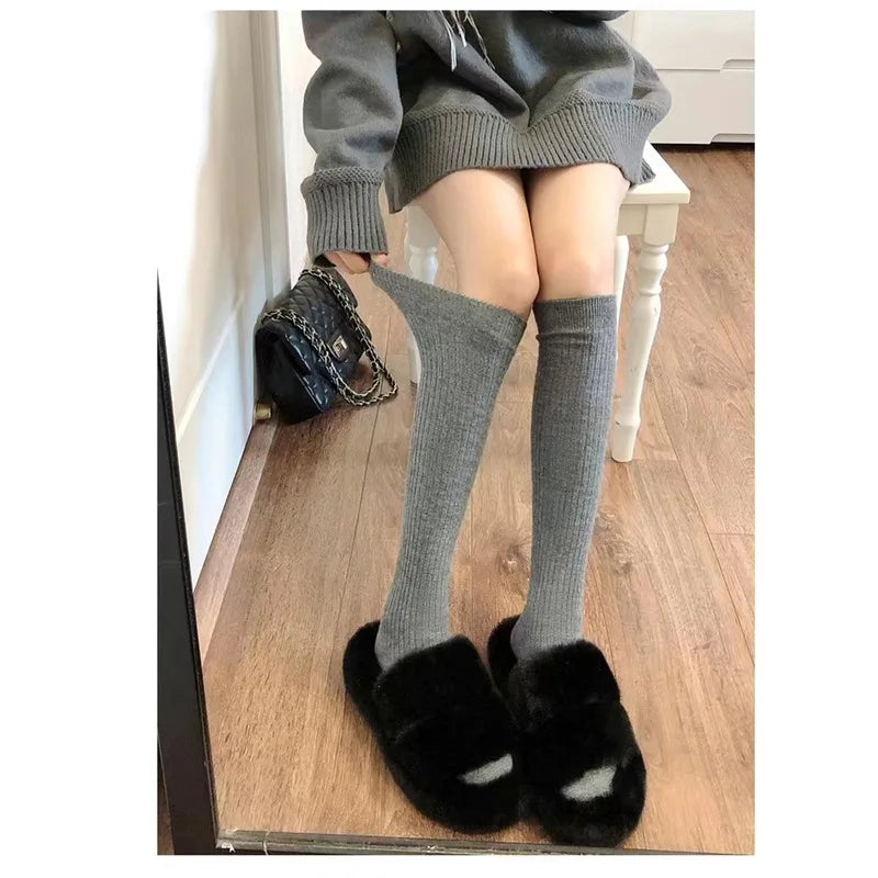 Autumn And Winter Women's Knitted socks