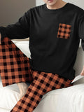 Two piece sets men's pajamas