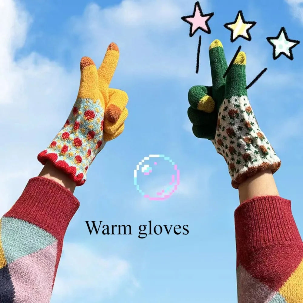 Winter warm gloves