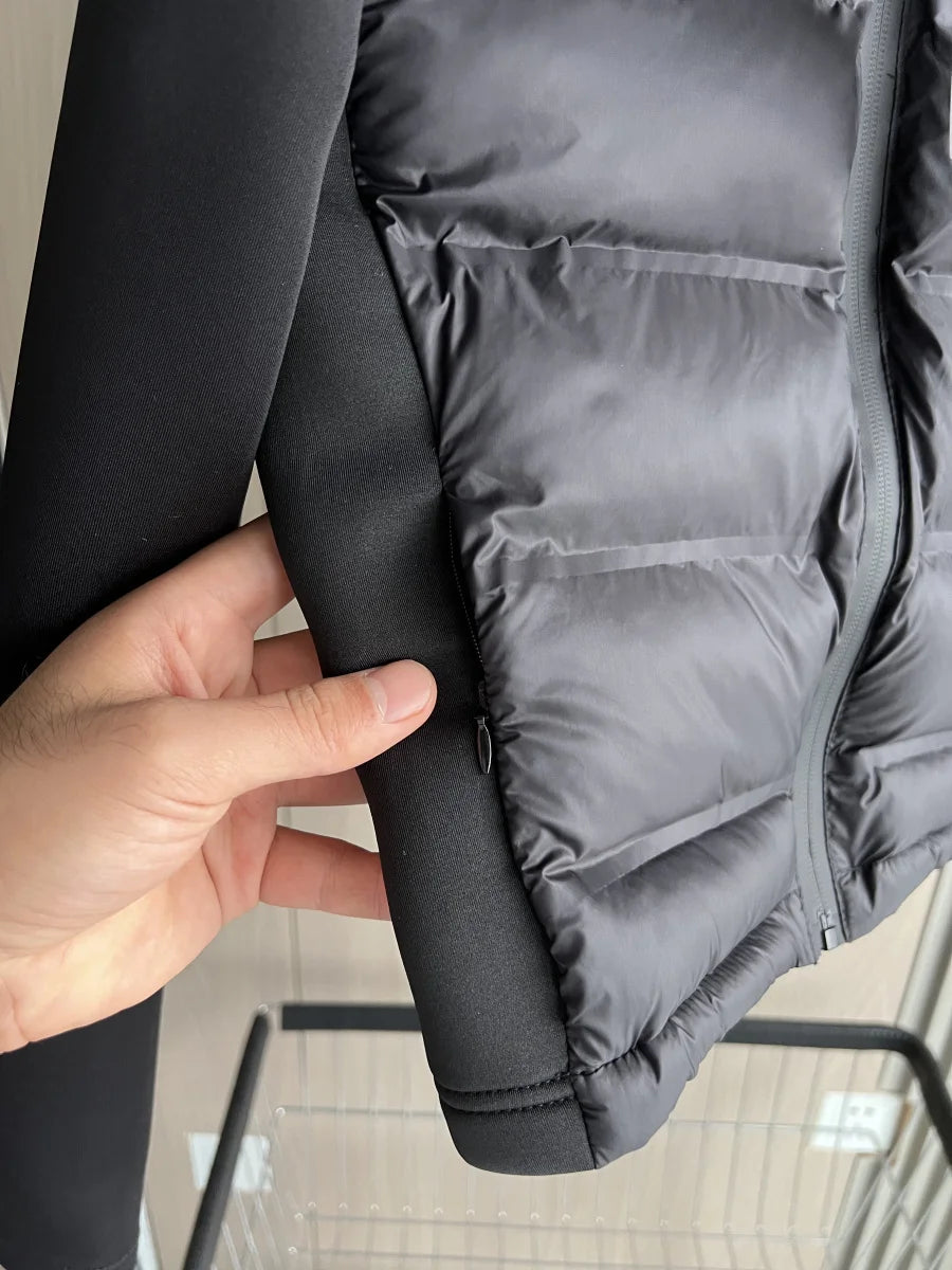 Think warm winter jacket