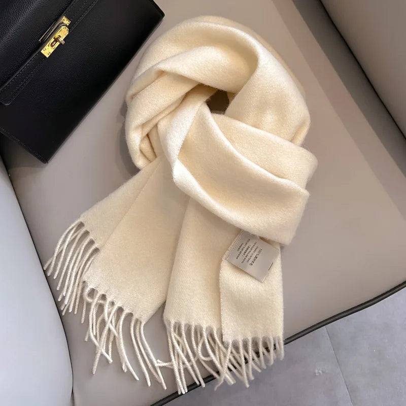 Winter Narrow Scarf 28 Color 100% Wool