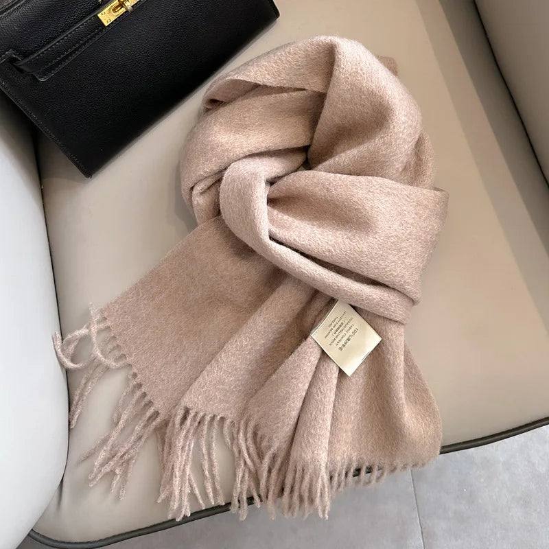 Winter Narrow Scarf 28 Color 100% Wool