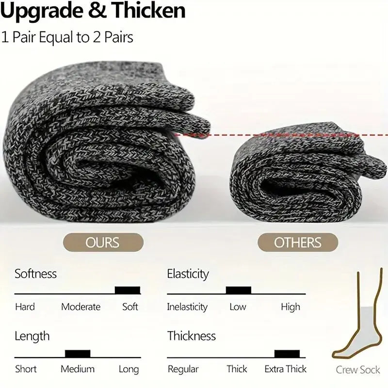 3 Pairs Winter Warm Thick Towel