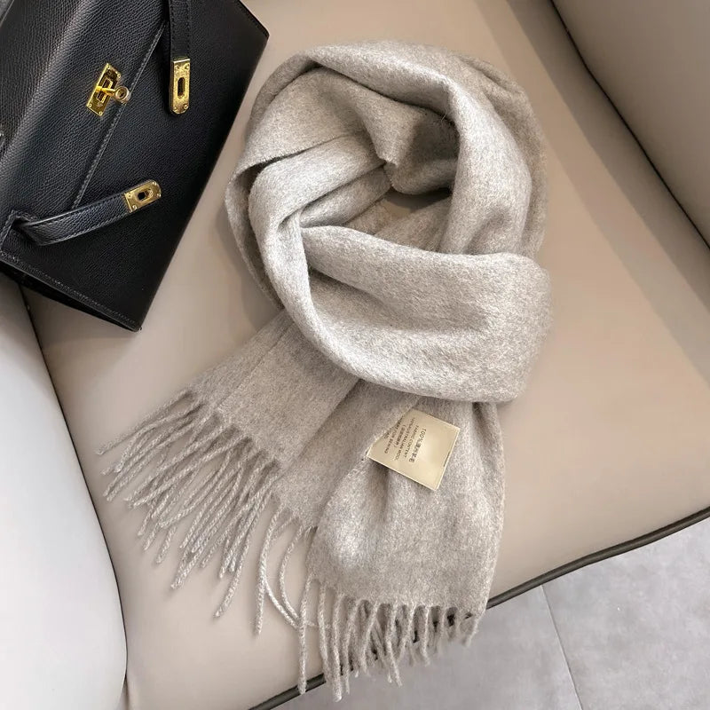 Winter Narrow Scarf 28 Color 100% Wool