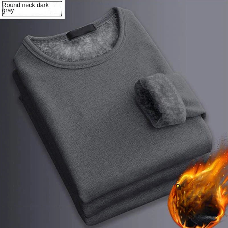 Winter  Men's Long-sleeved Thermal Underwer T-Shirt