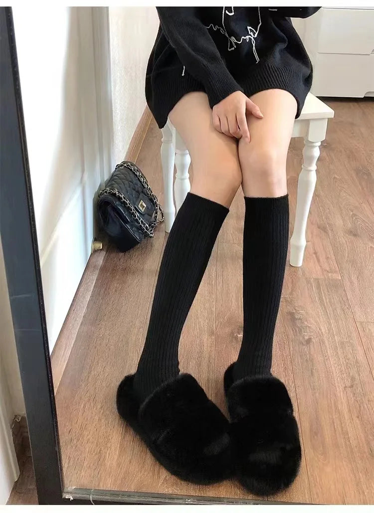 Autumn And Winter Women's Knitted socks