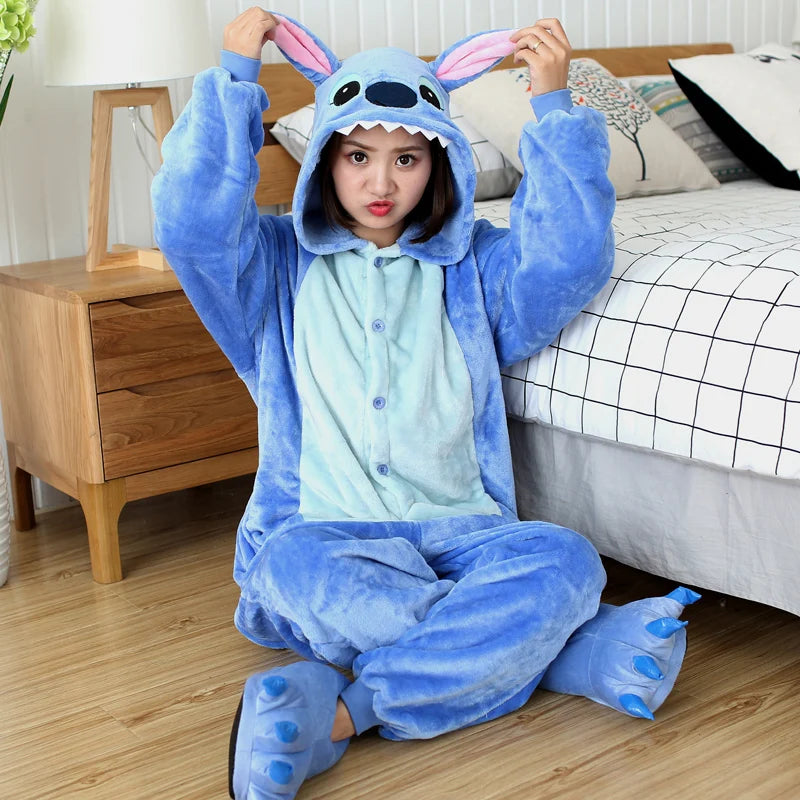 Kigurumi Stitch Onesies Cartoon Pajamas