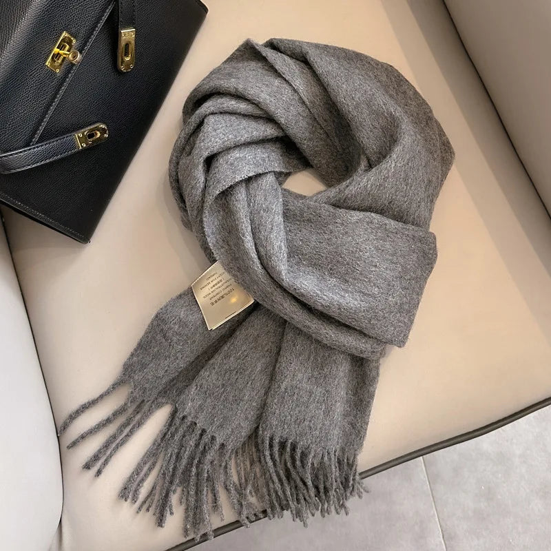 Winter Narrow Scarf 28 Color 100% Wool