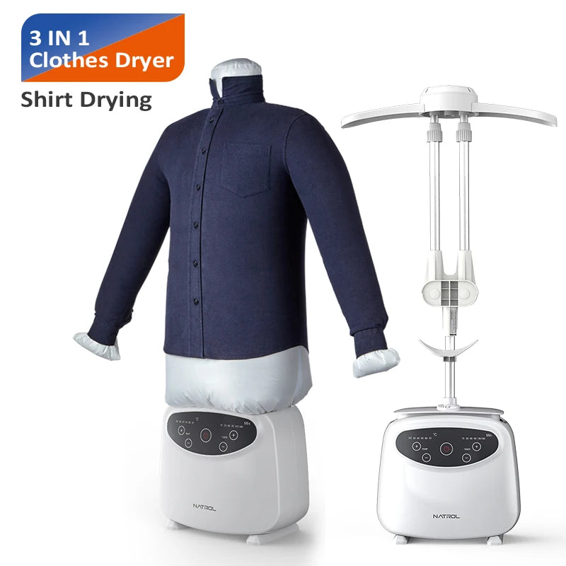Automatic clothes iron and dryer