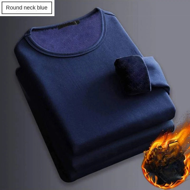 Winter  Men's Long-sleeved Thermal Underwer T-Shirt