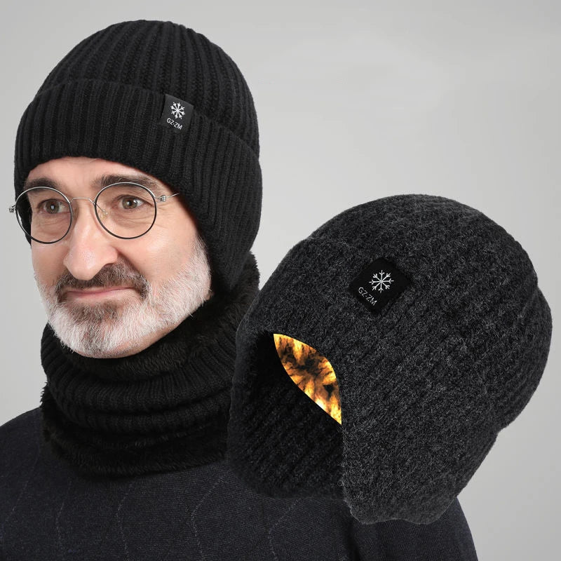 Winter warm woolen beanie