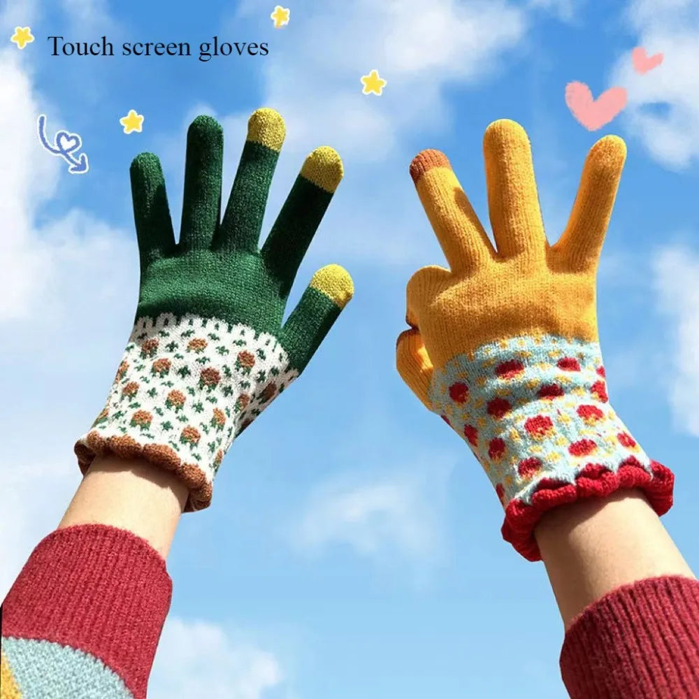 Winter warm gloves