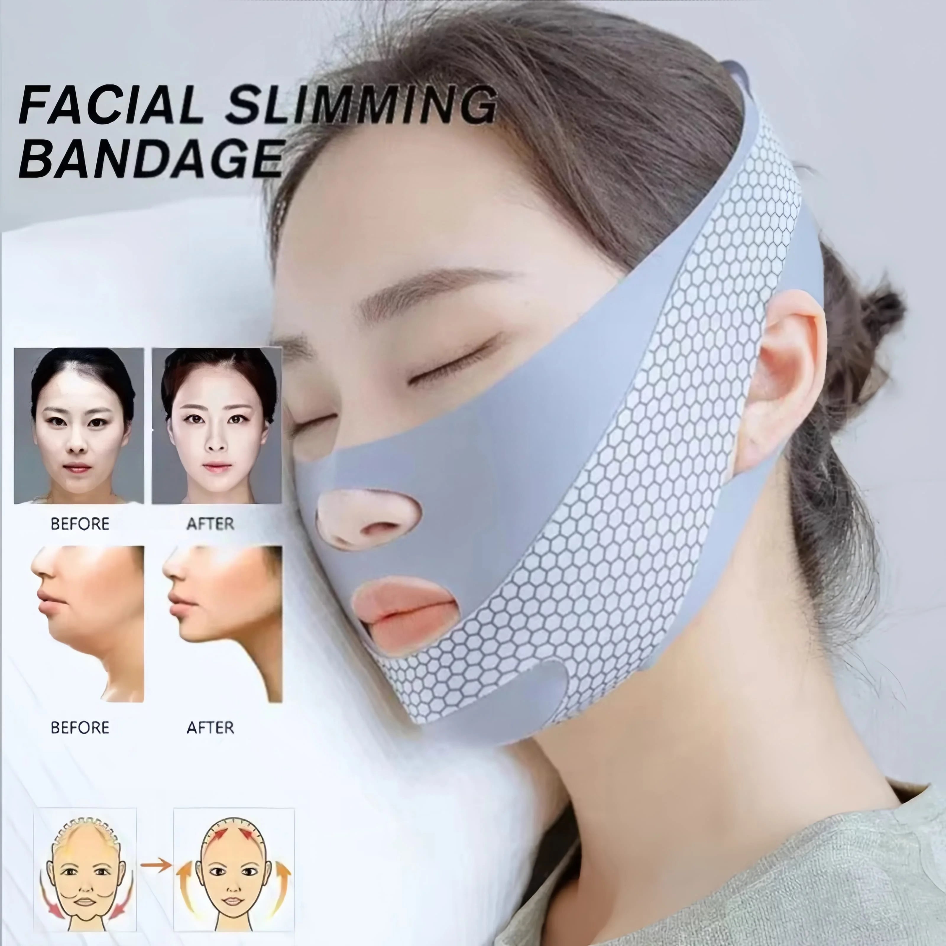 Sleep V-Shape Face Slimming Band – Reduce Double Chin & Lift Facial Skin