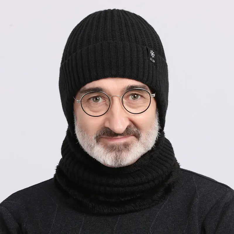 Winter warm woolen beanie