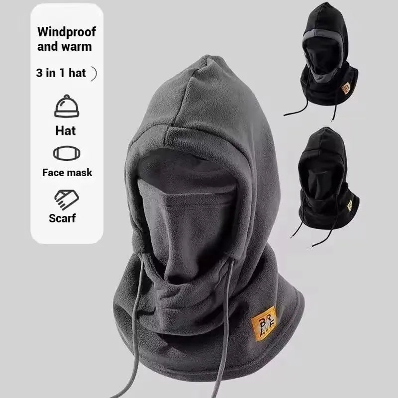 Winter Warm Hat with Mask and Neck Warmer 3-in-1