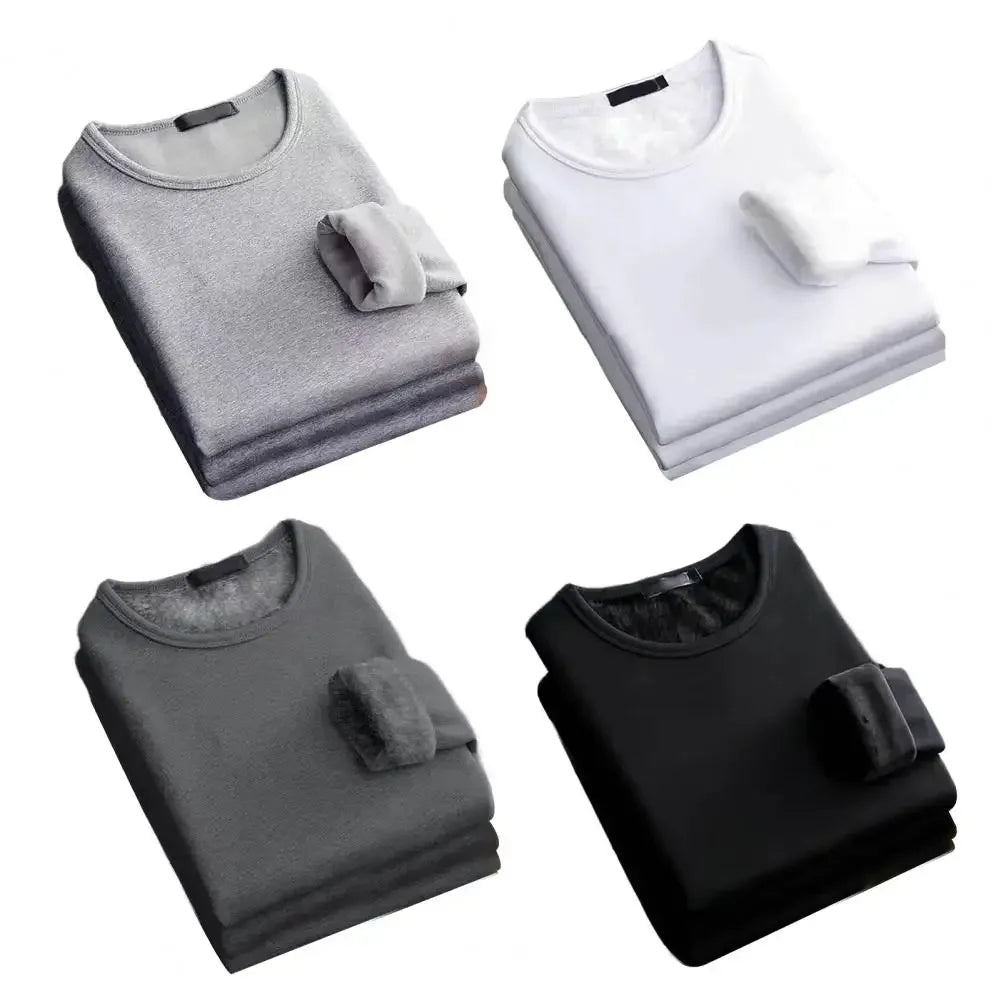 Winter  Men's Long-sleeved Thermal Underwer T-Shirt