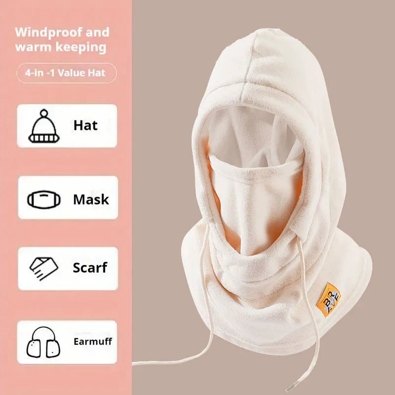 Winter Warm Hat with Mask and Neck Warmer 3-in-1