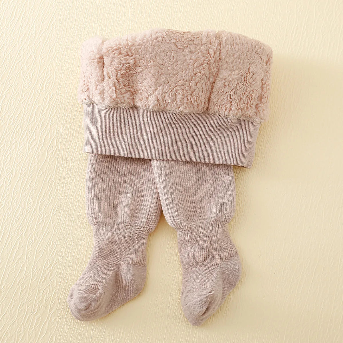 winter Infant baby thick Polar Fleece Lining stripes leggings