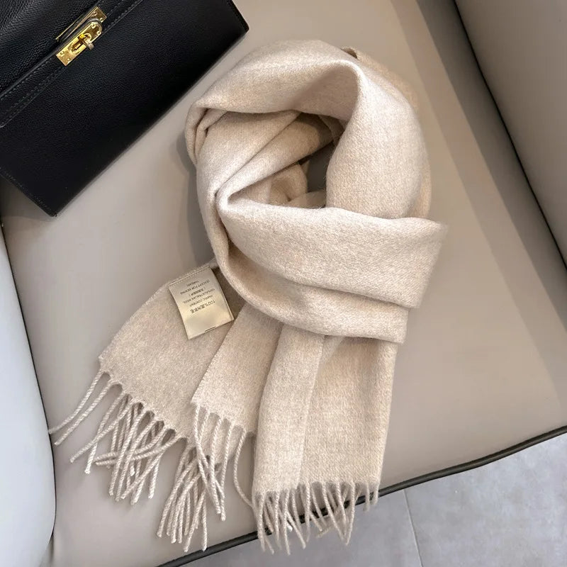 Winter Narrow Scarf 28 Color 100% Wool