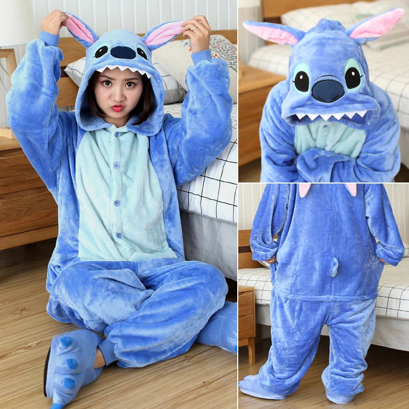 Kigurumi Stitch Onesies Cartoon Pajamas