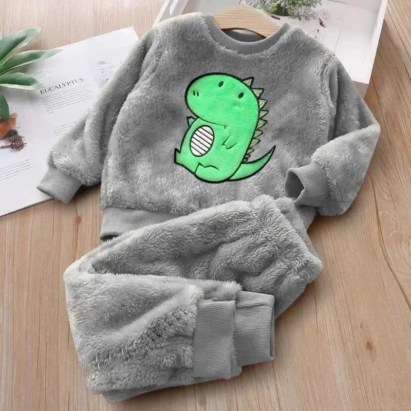 Children's Pajama Sets Bear Tops + Pants 2Pcs