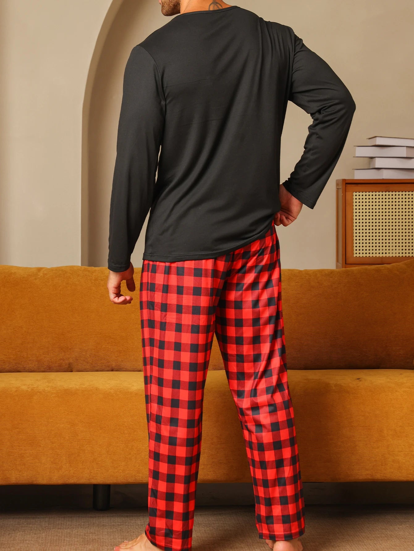 Two piece sets men's pajamas