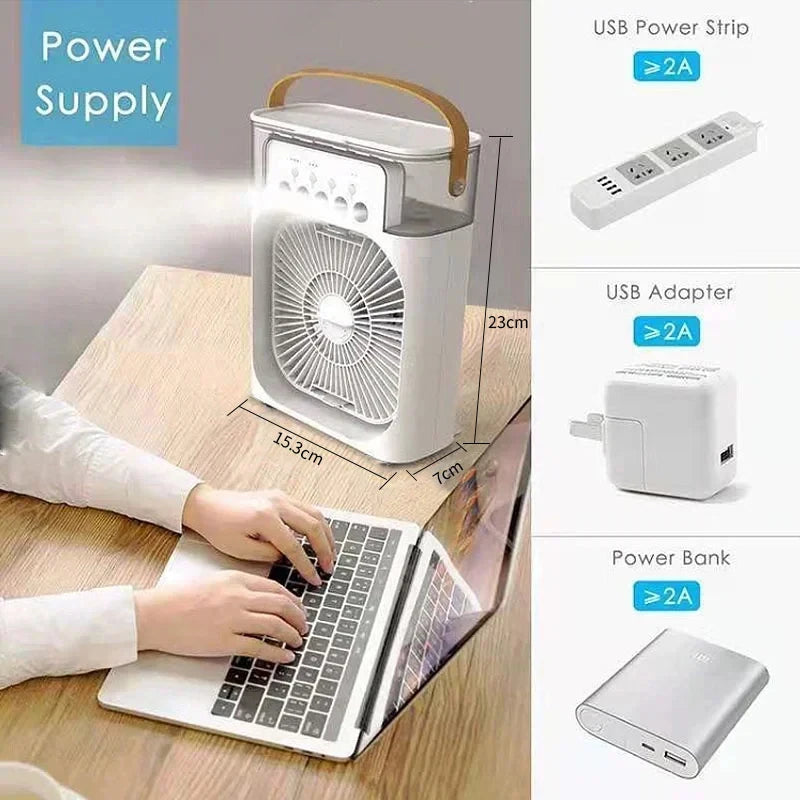 Portable New 3 In 1 Fan AIr Conditioner