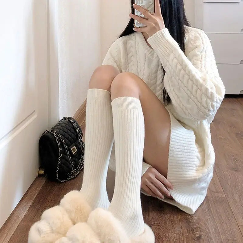 Autumn And Winter Women's Knitted socks