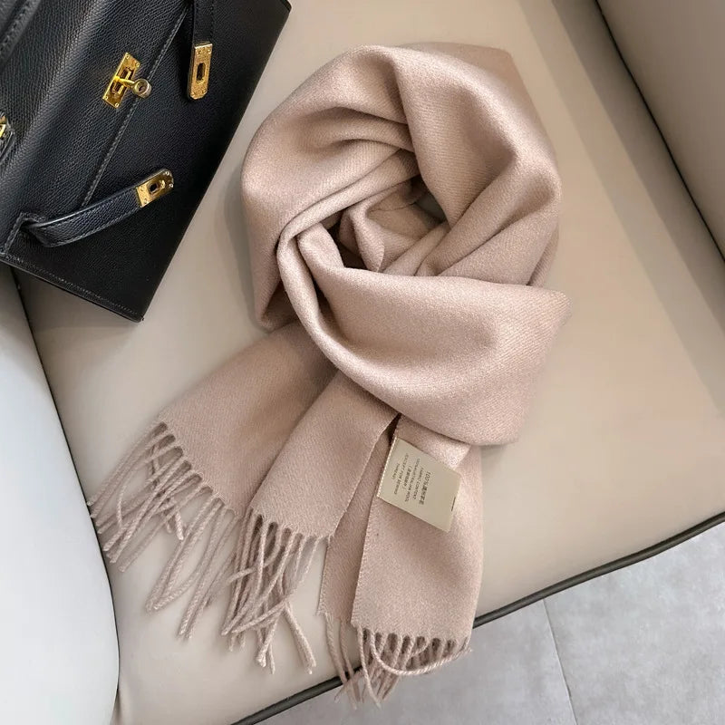 Winter Narrow Scarf 28 Color 100% Wool