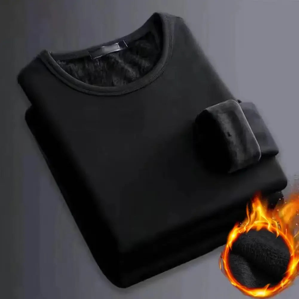 Winter  Men's Long-sleeved Thermal Underwer T-Shirt
