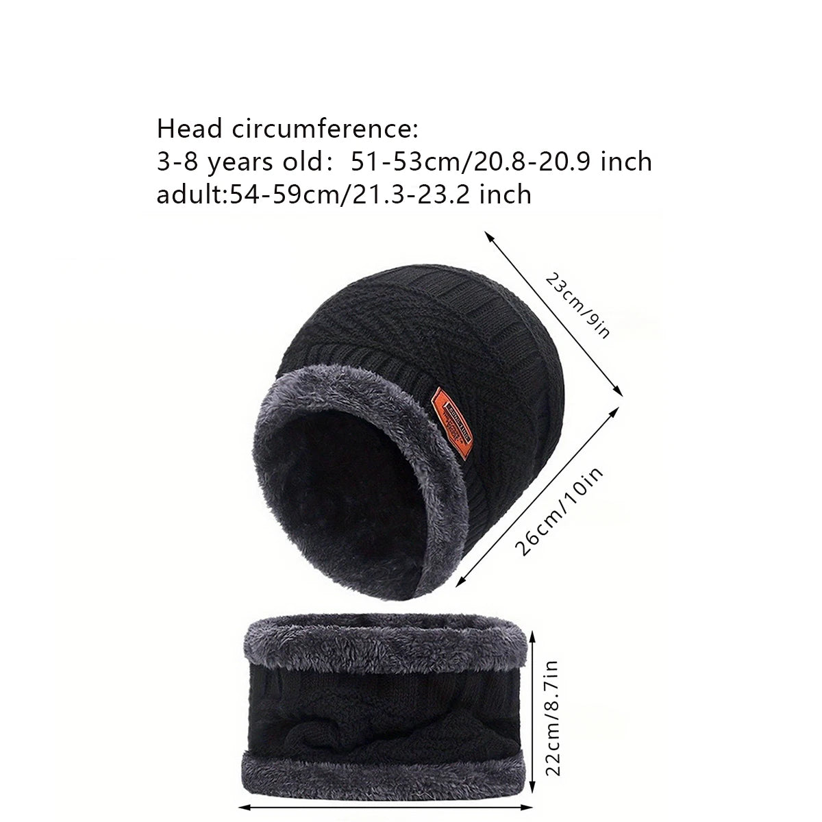 2/4pcs sets Winter Warm Velvet Hat Scarf Gloves Set