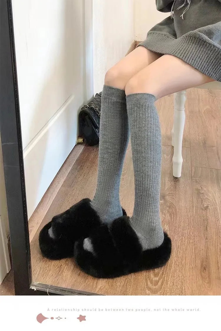 Autumn And Winter Women's Knitted socks