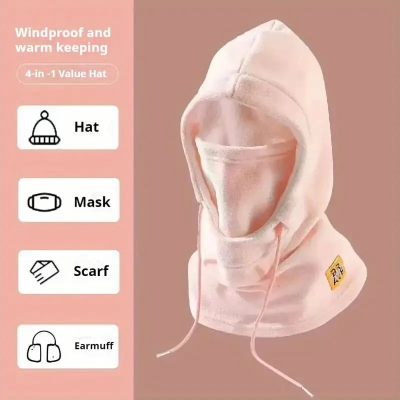 Winter Warm Hat with Mask and Neck Warmer 3-in-1