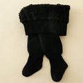 winter Infant baby thick Polar Fleece Lining stripes leggings